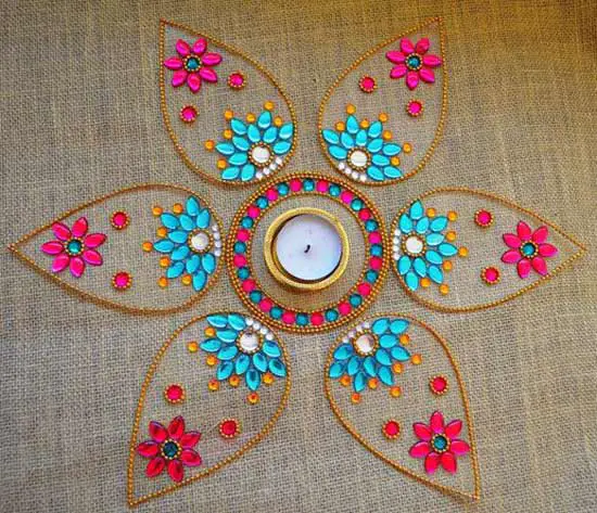 12 Simple Diwali Rangoli