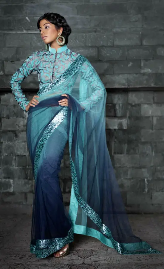 Blouse with collar and full sleeves size