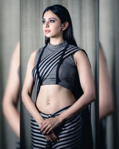 Rakul Preet Singh In Black Saree