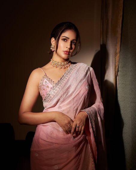 Lavanya Tripathi In Delightful Pink Saree