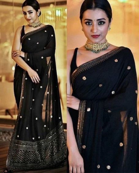 Casual Black Saree