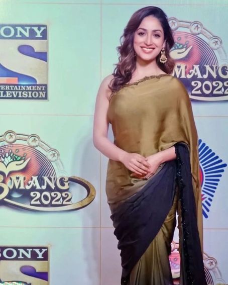 Black And Green Saree Look Of Yami Gautam