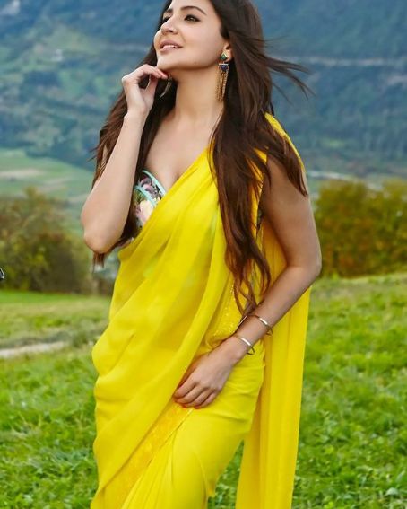 Anushka Sharma In Part Wears A Yellow Saree