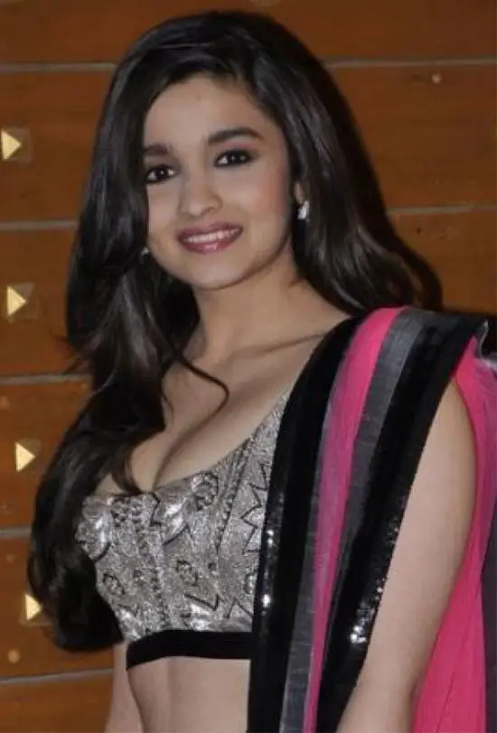 Alia Bhatt In multi color Saree