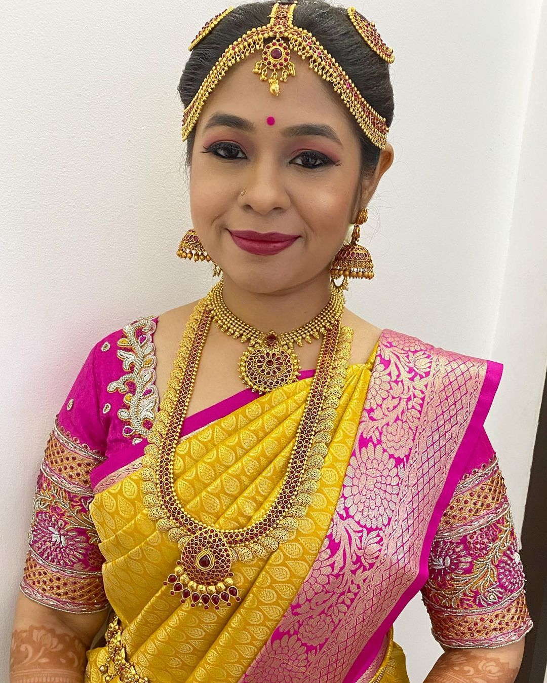 Kanchipuram Yellow Pattu Saree