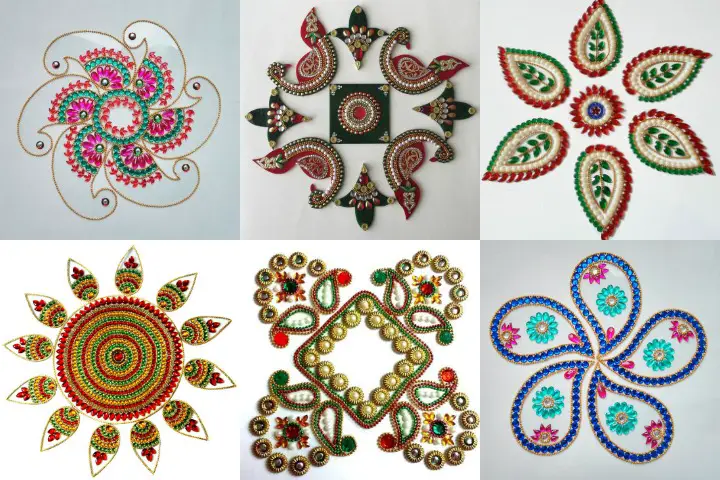 Kundan Rangoli Designs