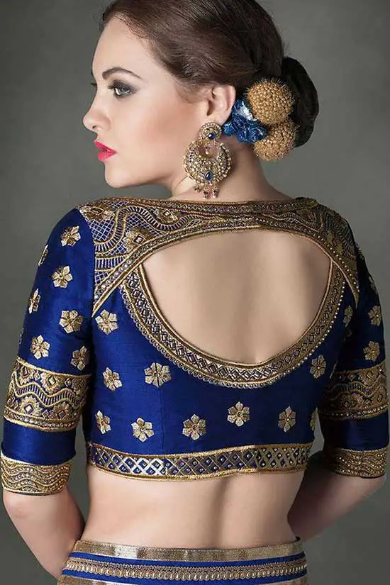 matka gala back blouse design