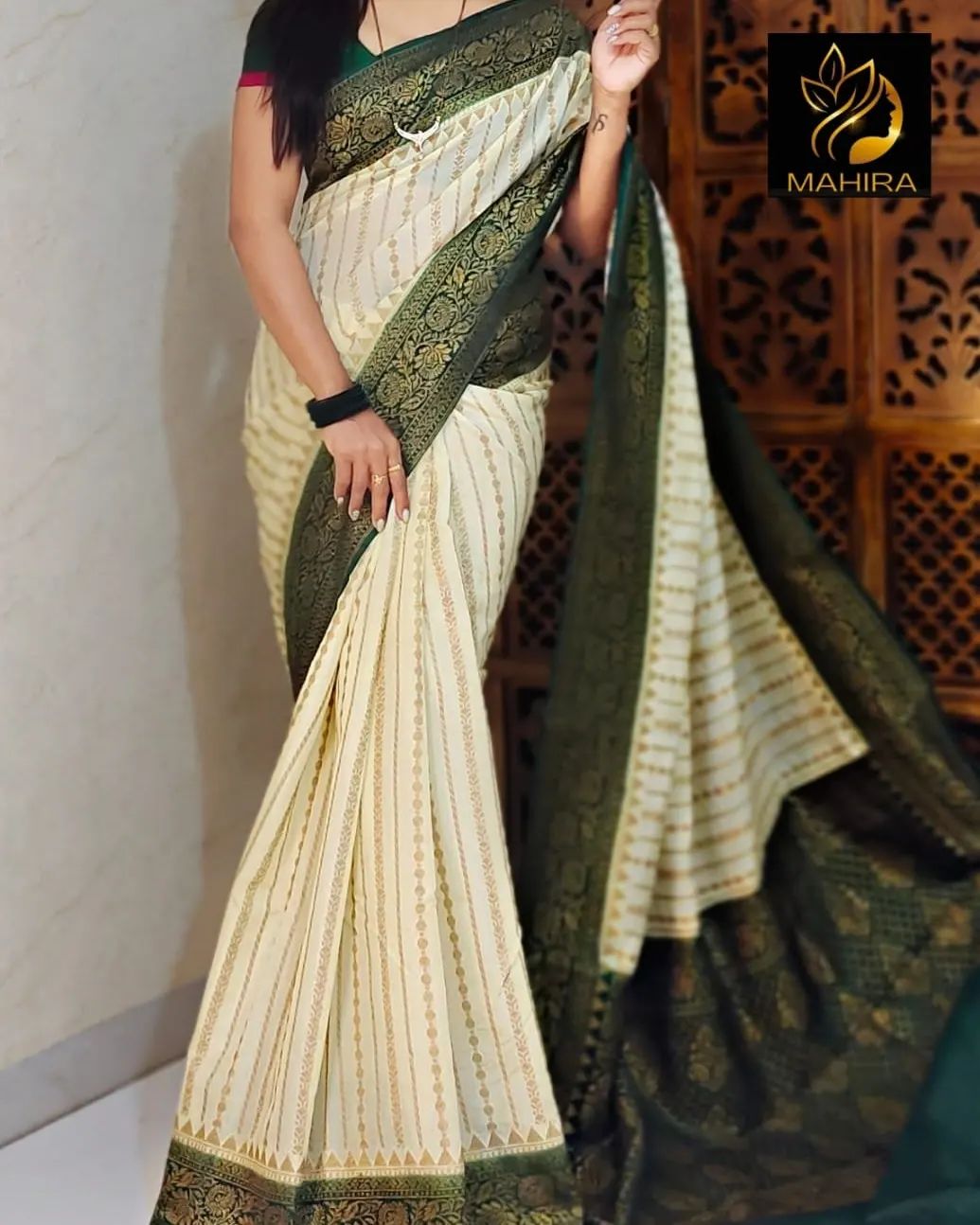 White Uppada Pattu Saree