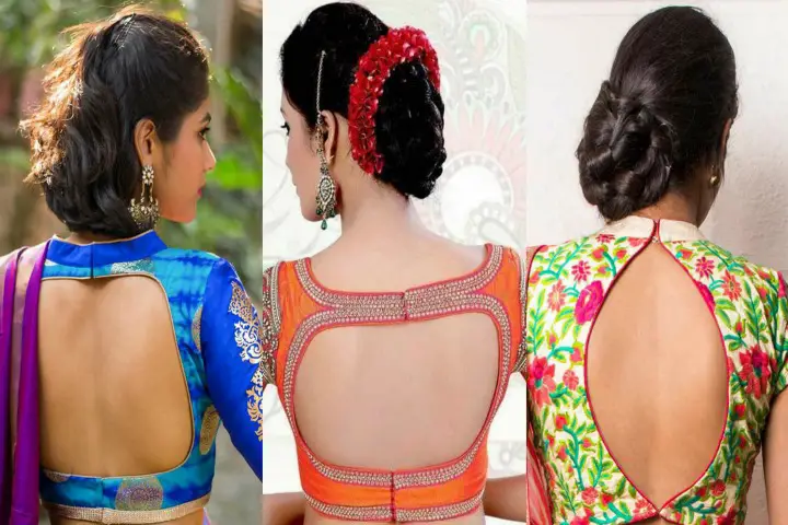 20 Beautiful Back Hook Blouse Designs