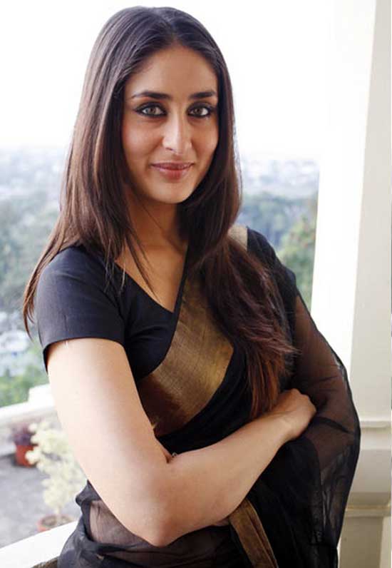 kareena black saree