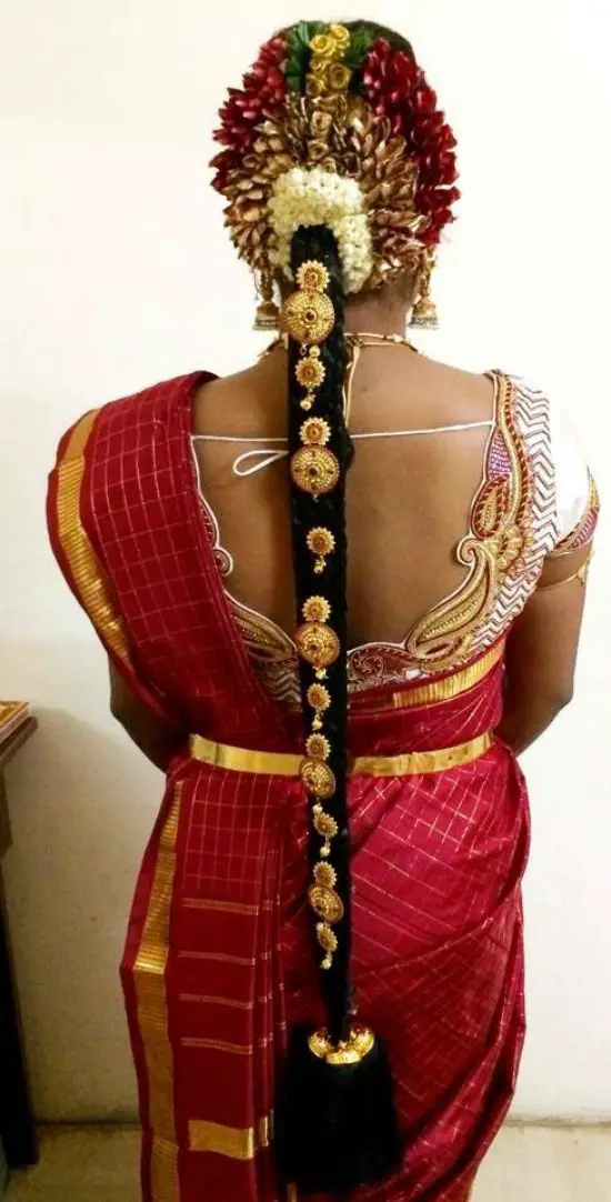 20 Beautiful Pics of Pattu Saree Blouse Back Neck Designs 