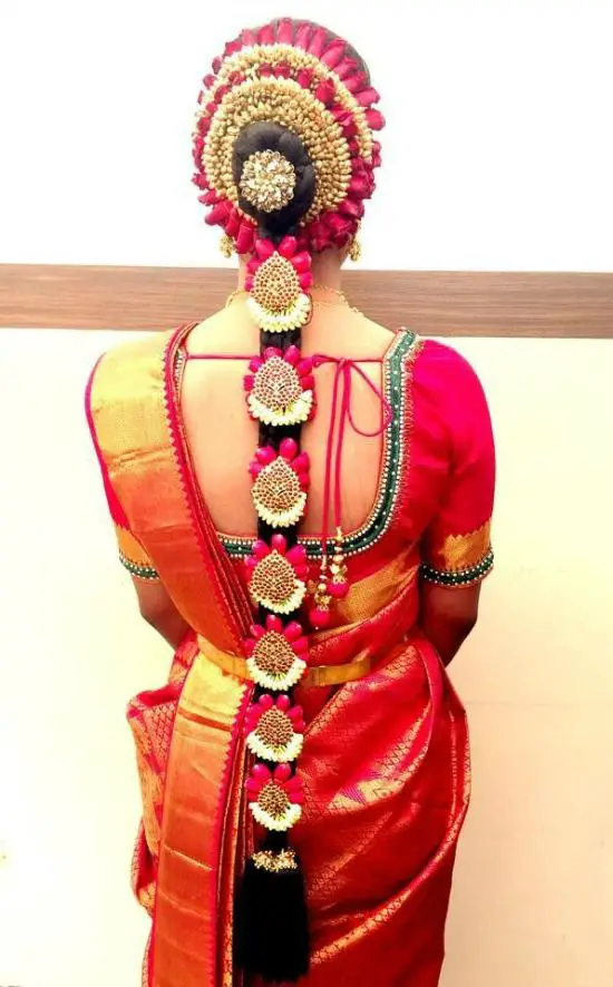 Simple Lace Work Blouse For Wedding