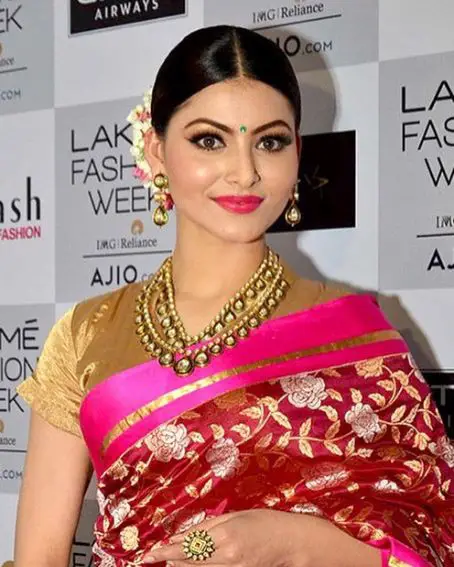 Urvashi Rautela In Traditional Silk Saree