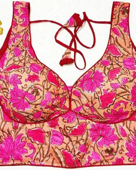 Pink Floral Elegant Blouse