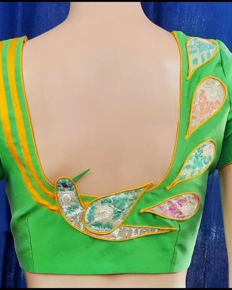 Fancy Bird Patch Work Blouse