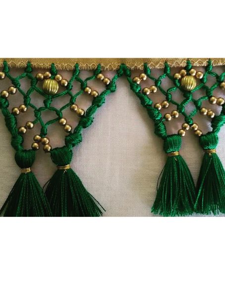 Hanging Bead And Tassels Kuchu Design