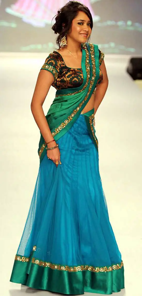 new model half saree