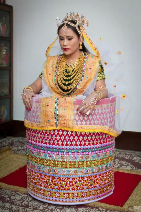 Stunning Bridal Dress of Manipuri Women