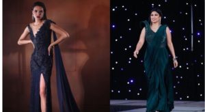 15 Gorgeous Pics of  Saree Gown Designs