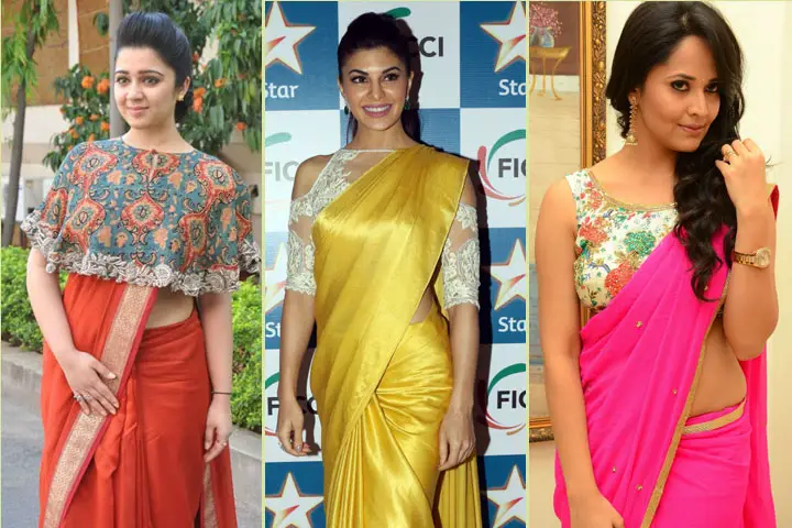plain sarees with grand blouse