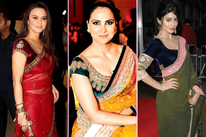 25 Gorgeous Pics of velvet blouse designs