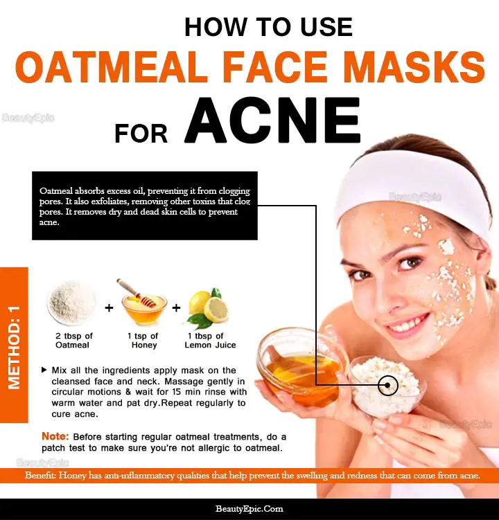 oatmeal face mask for acne