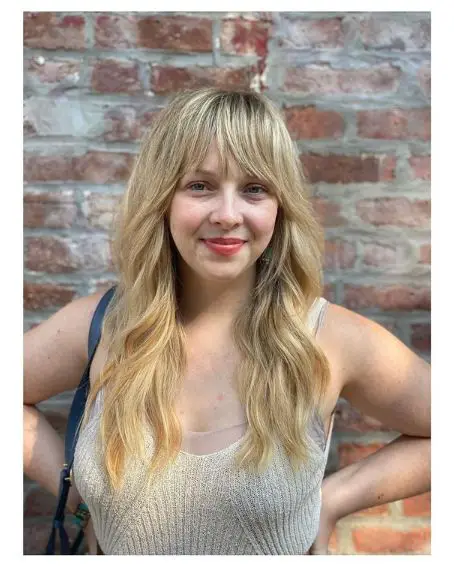 Blonde Long Hair With Bangs