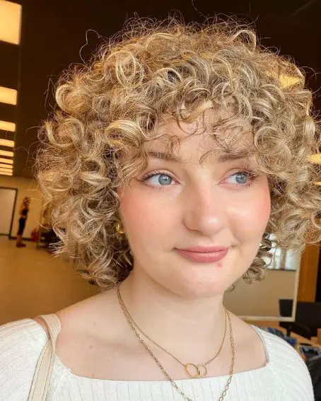 Short Curly Bob Hairstyle