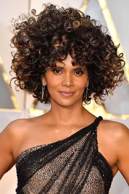 Halle Berry curly hairstyle