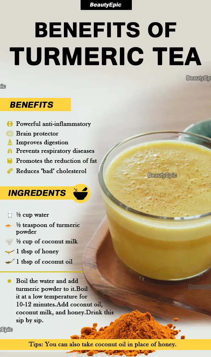 Turmeric Tea: Preparation,Benefits And Recipes