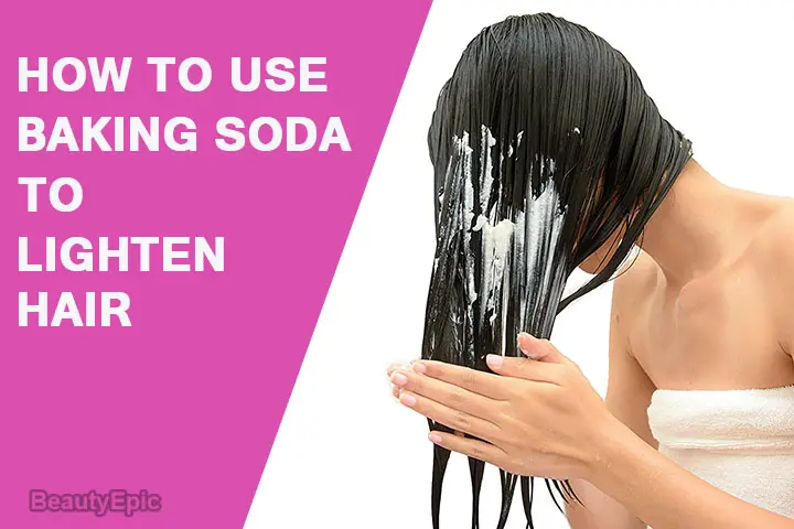 How to use baking soda to lighten hair