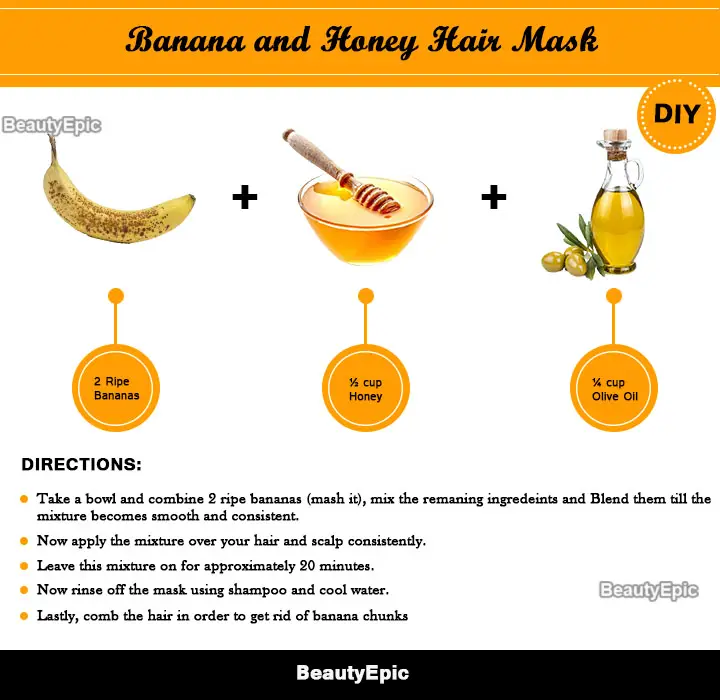 banana and honey hair mask