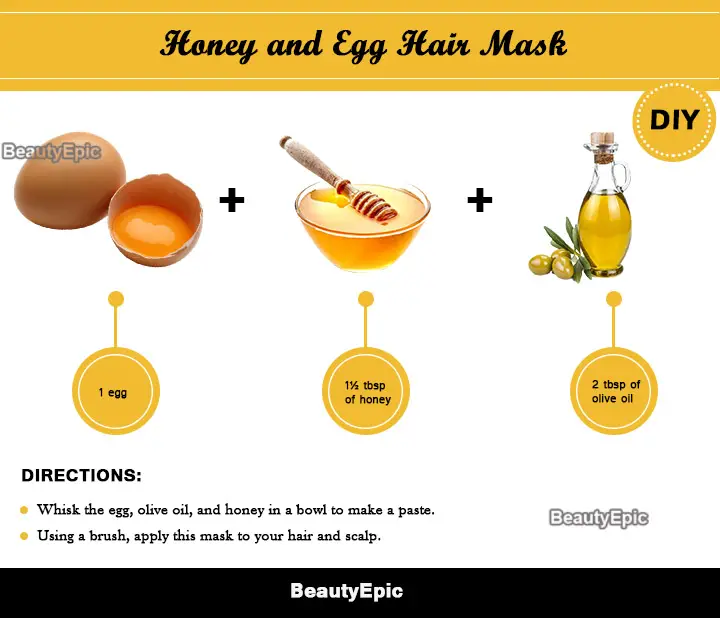 egg and honey hair mask