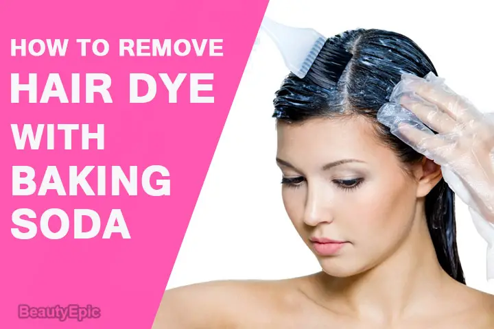 baking soda to remove hair dye