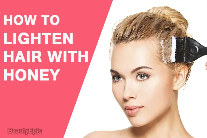 lighten hair with honey