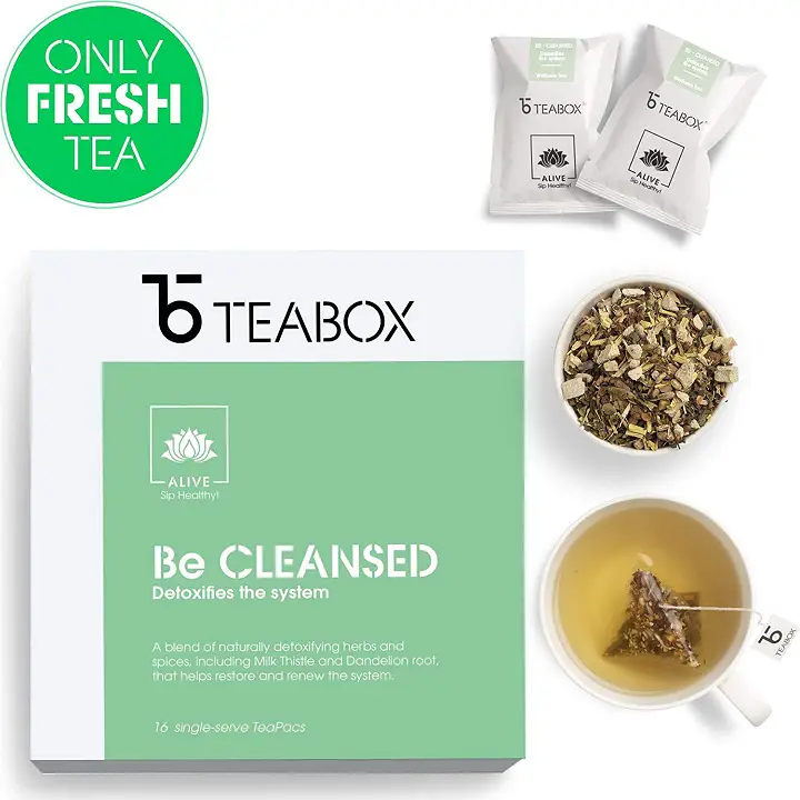 Teabox Detox Herbal Tea 40 Grams 16 Teapac Teabags