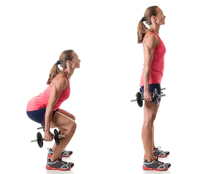 Dumbbell Squat Jumps for weight Loss