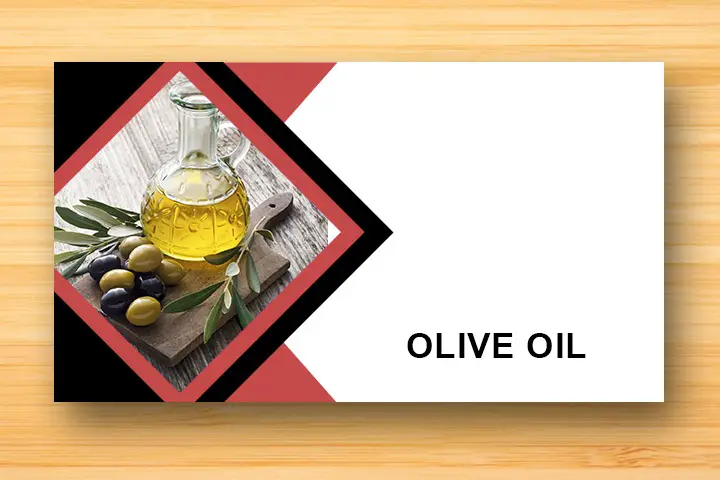 Olive oil for damaged hair