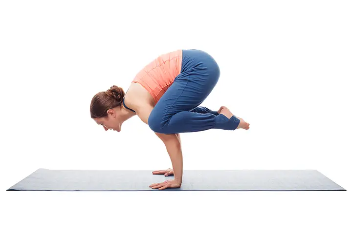 crow pose for strong core