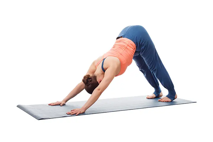 downward facing dog for abs