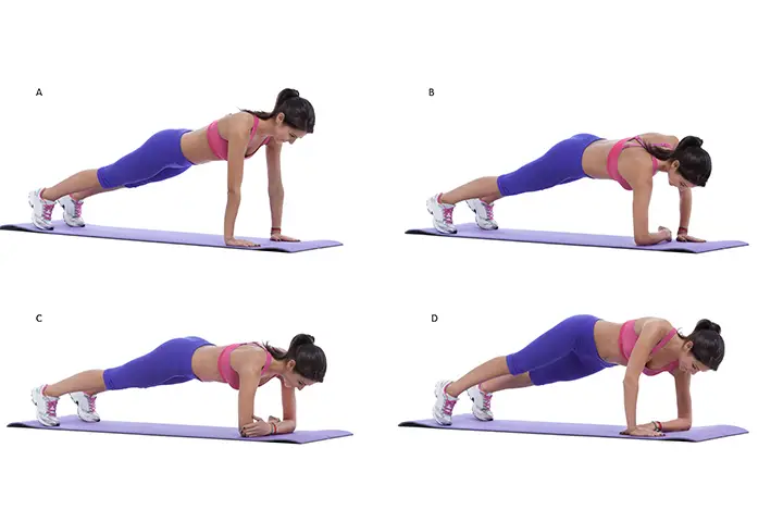 elbow planks