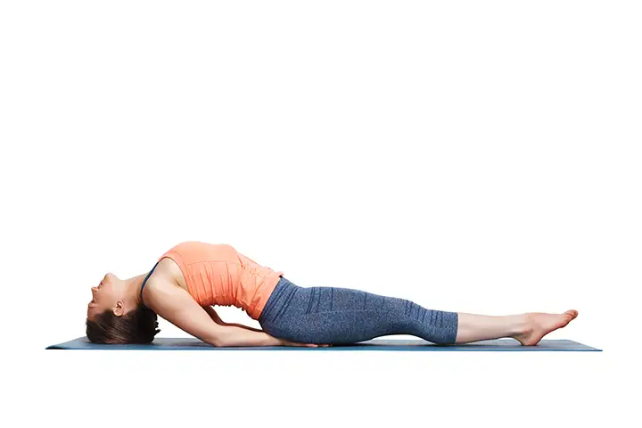 fish pose for abs