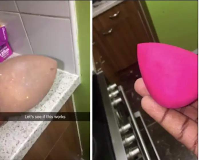 how do you clean beauty blenders in the microwave
