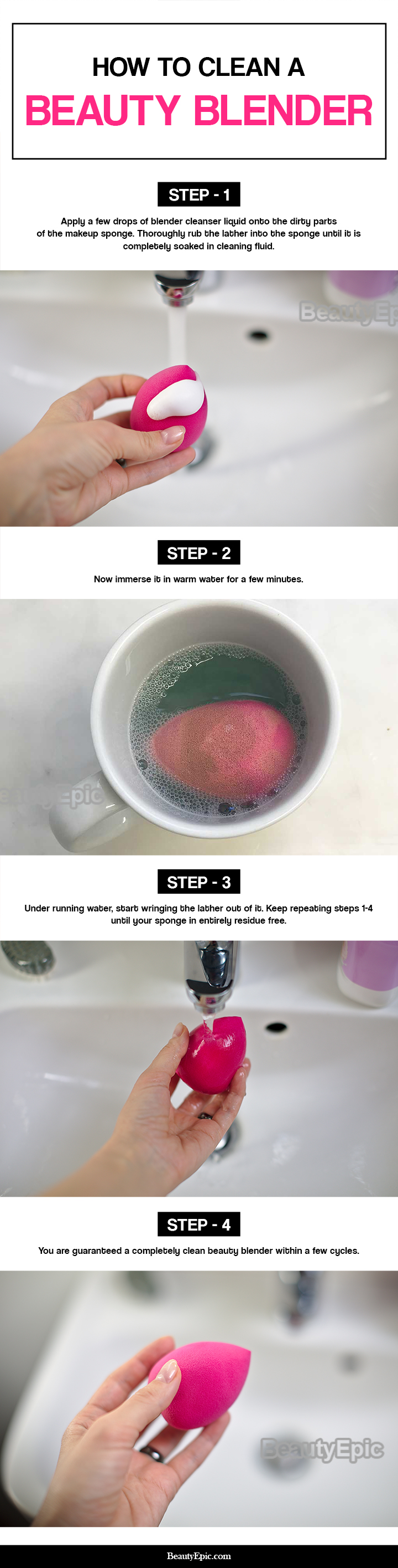 how to clean beauty blender