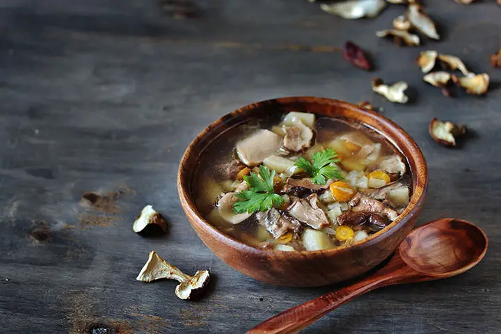 mushroom and kidney bean soup