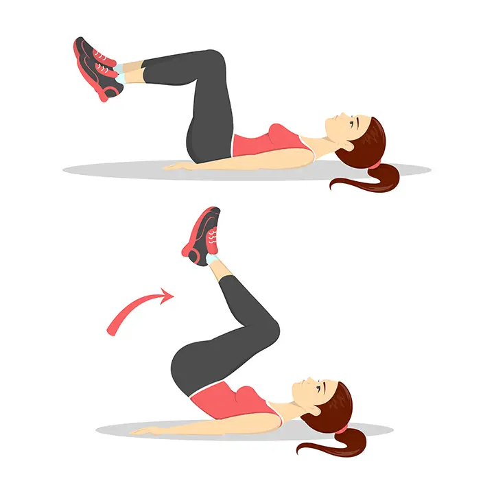 reverse crunches for core strength