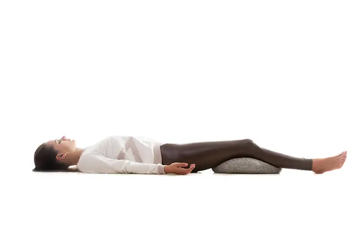 supported corpse pose for adrenal fatigue
