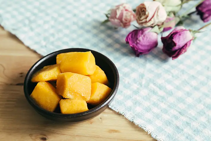 frozen mango cubes