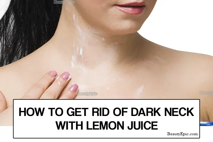 lemon juice for dark neck