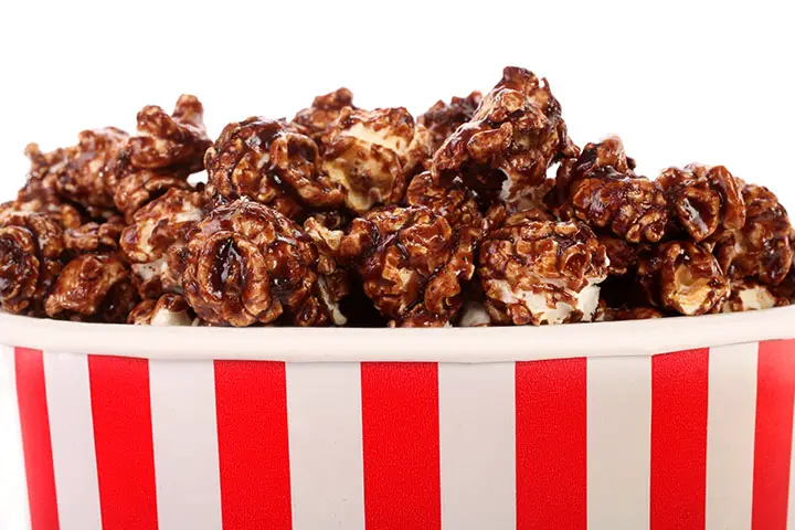 low calorie chocolate popcorn